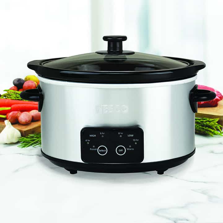 4 Quart Digital Stainless Steel Slow Cooker