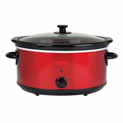 red slow cooker
