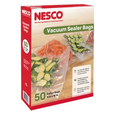 50 Pre-Cut Gallon Sized Vacuum Sealer Bags (11.0" x 15.75") VS-06B
