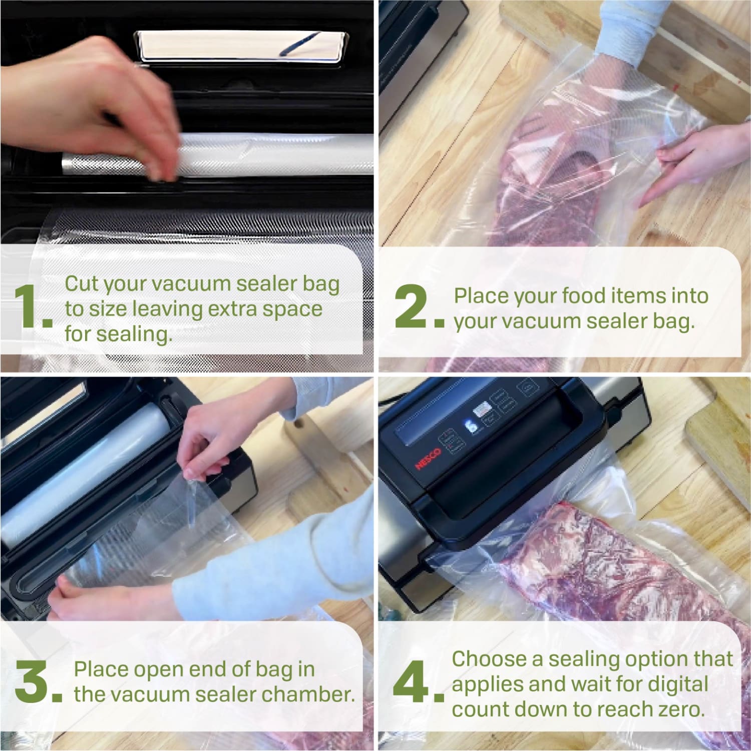 50 Pre-Cut Quart Sized Vacuum Sealer Bags (8.6" x 11.8") VS-05B - Image 6