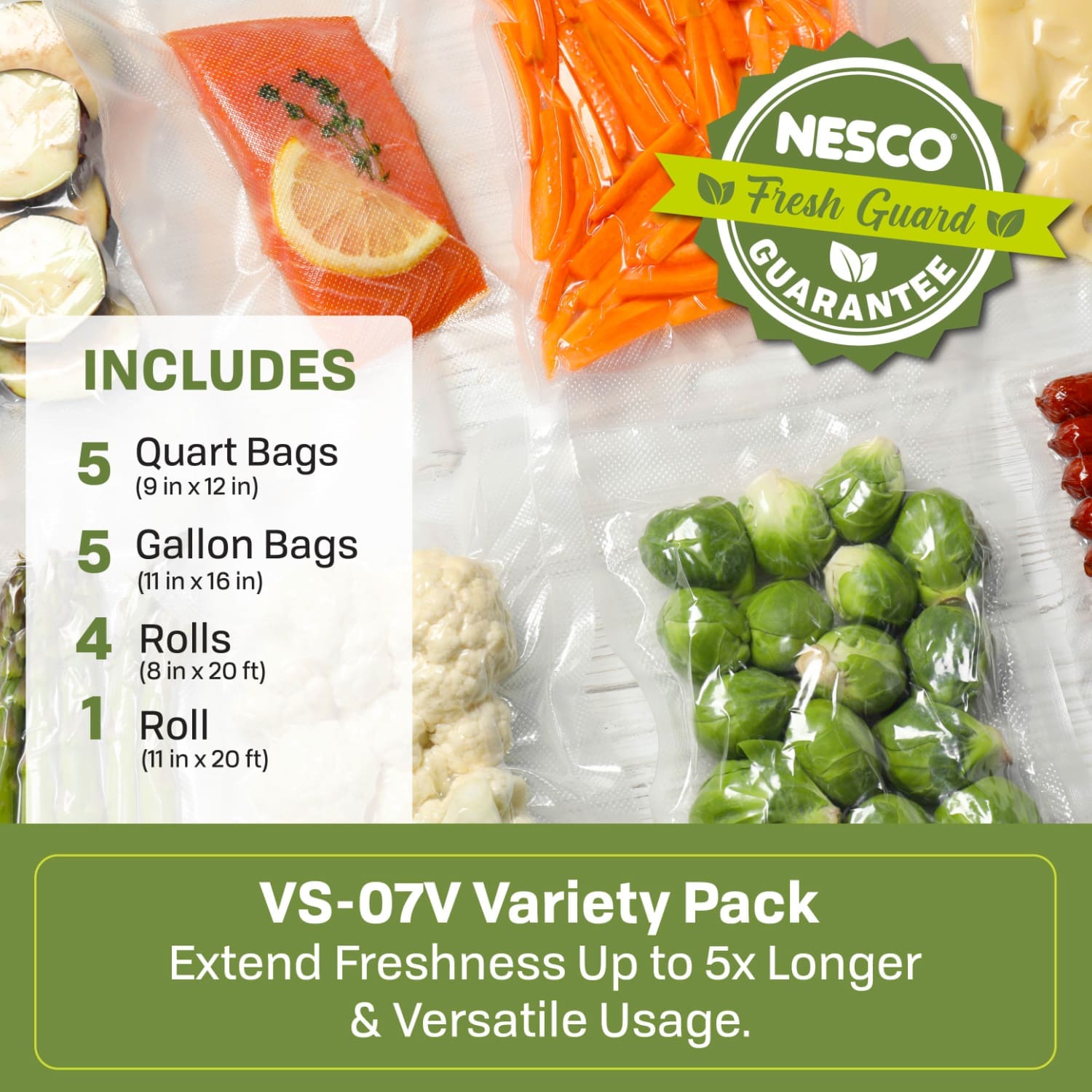 Variety Pack of Vacuum Sealer Bags VS-07V - Image 10