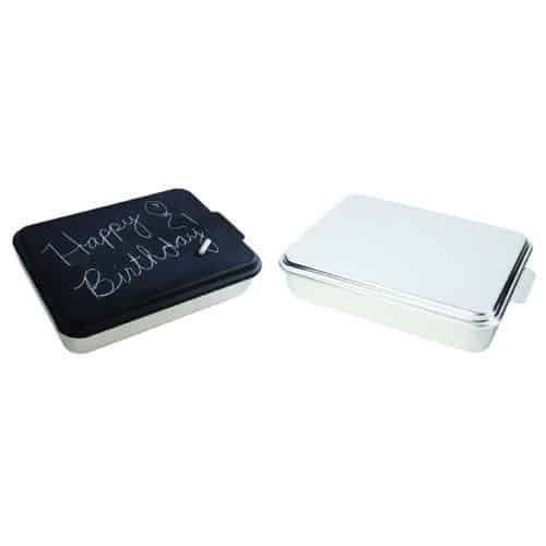 Natural Aluminum and Chalkboard Cake Pan 2 Pack NCP-AE-2