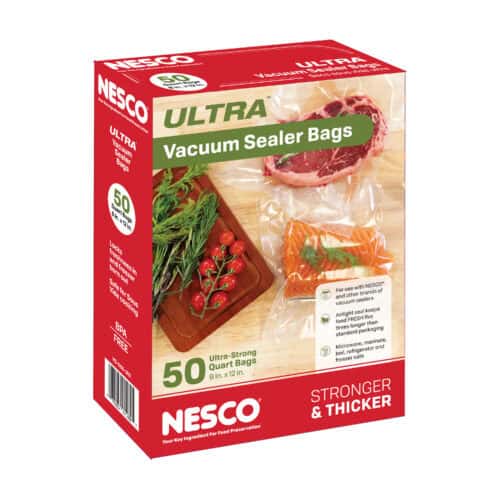 50 ULTRA Quart Sized Vacuum Sealer Bags (9″ x 12″) VS-05B-ULT