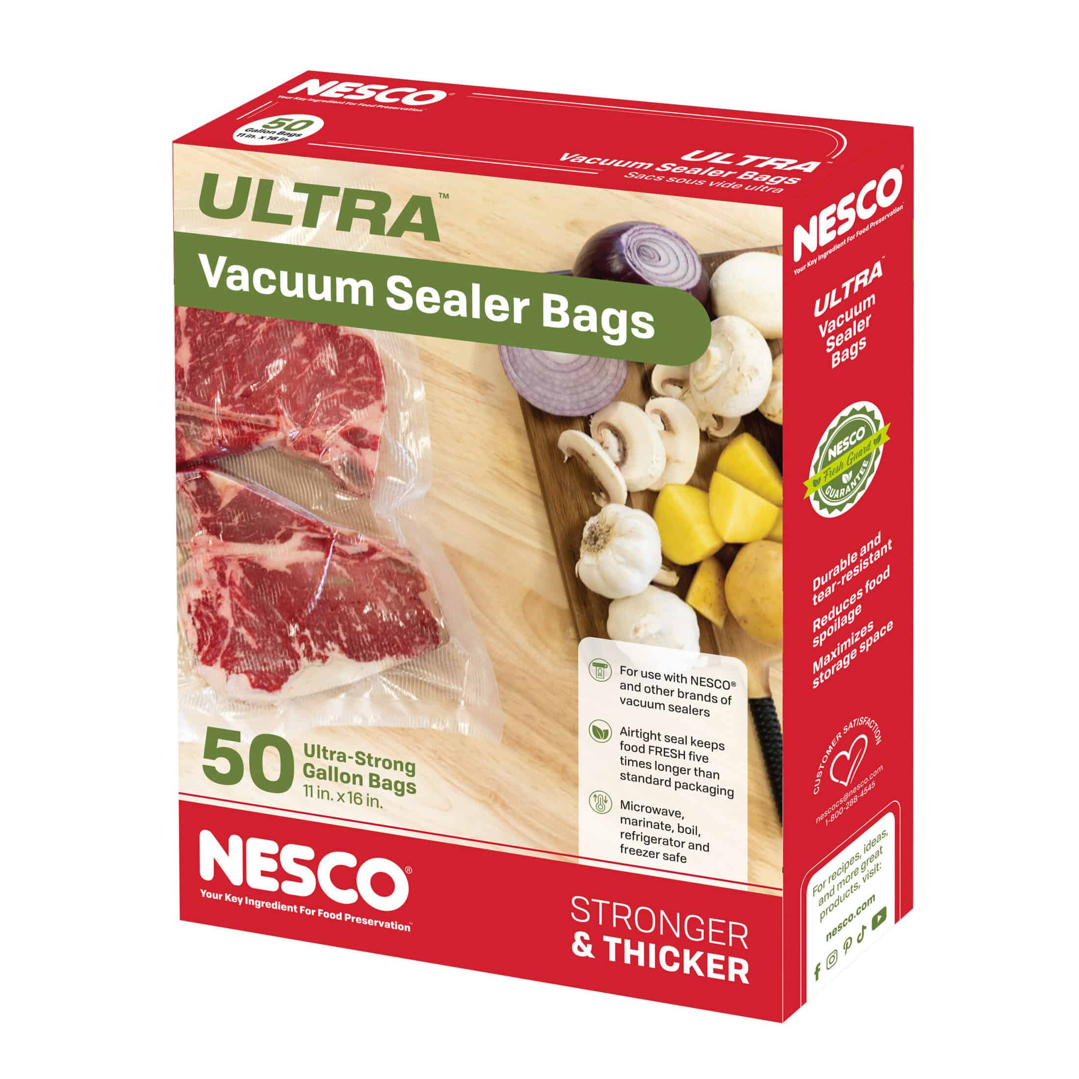 50 ULTRA Gallon Sized Vacuum Sealer Bags (11" x 16") VS-06B-ULT - Image 2