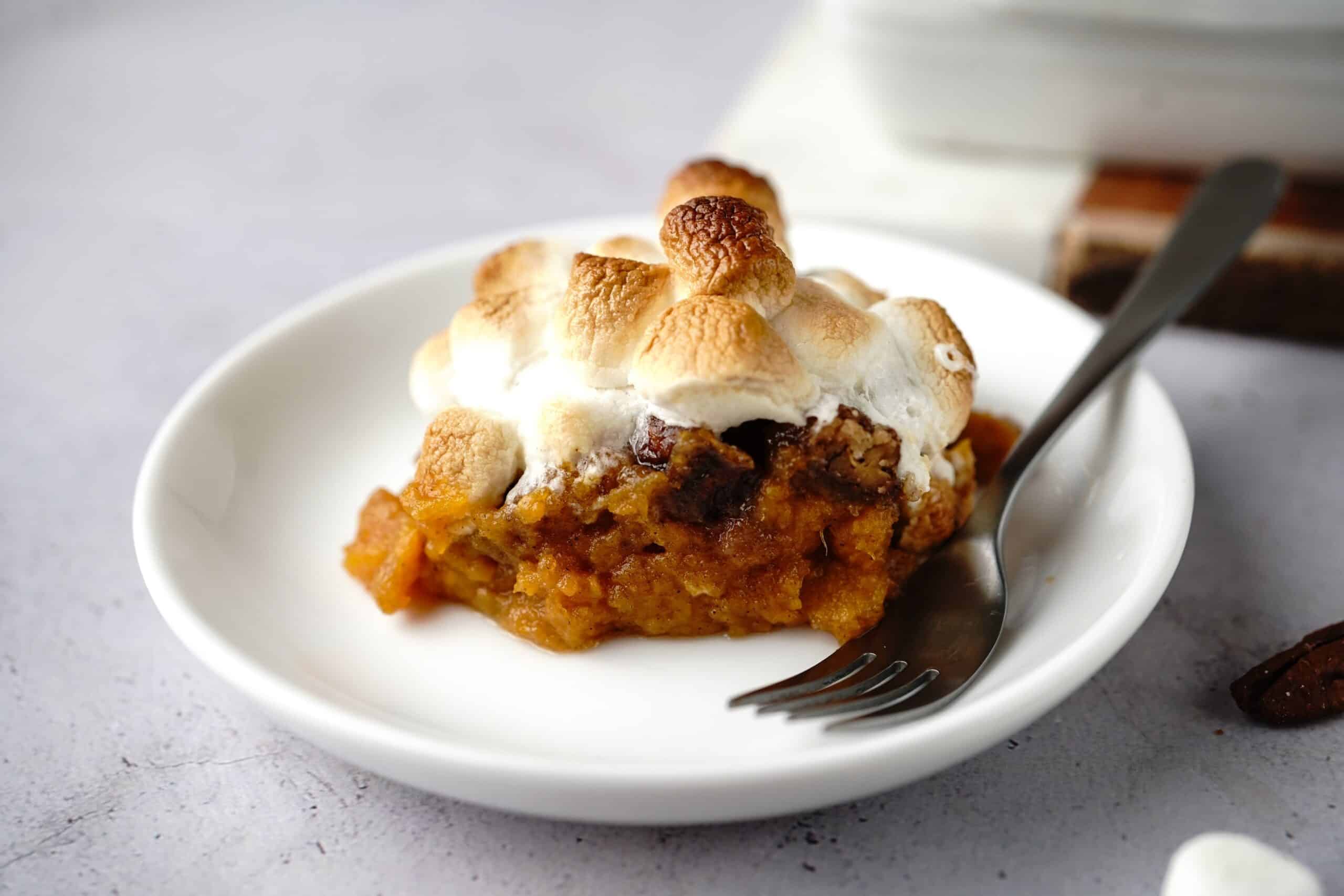 Read more about the article Slow Cooker Sweet Potato Casserole with Toasted Pecan Topping